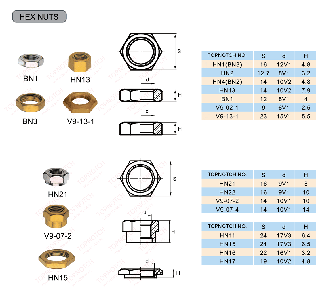 HEX NUTS